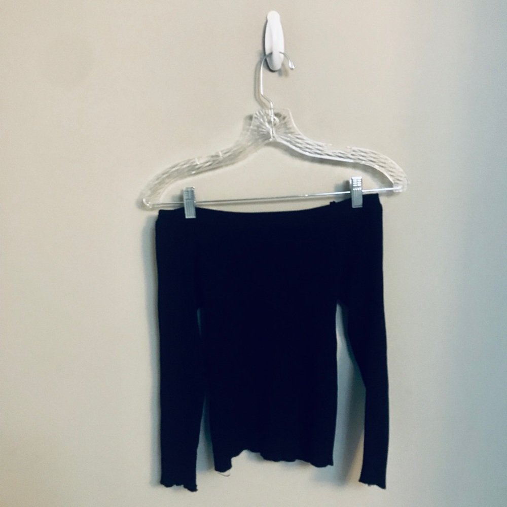 Black Off The Shoulder Top